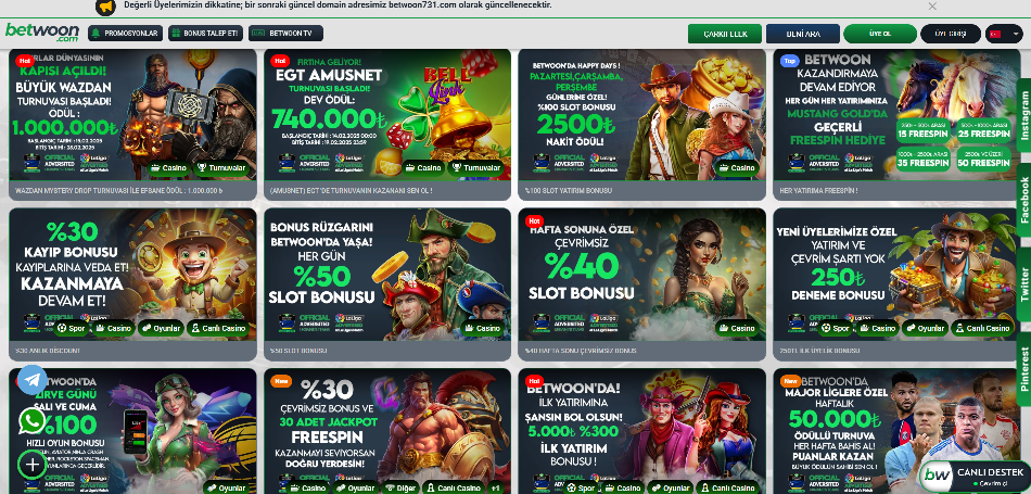 Betwoon Güncel Giriş Adresi